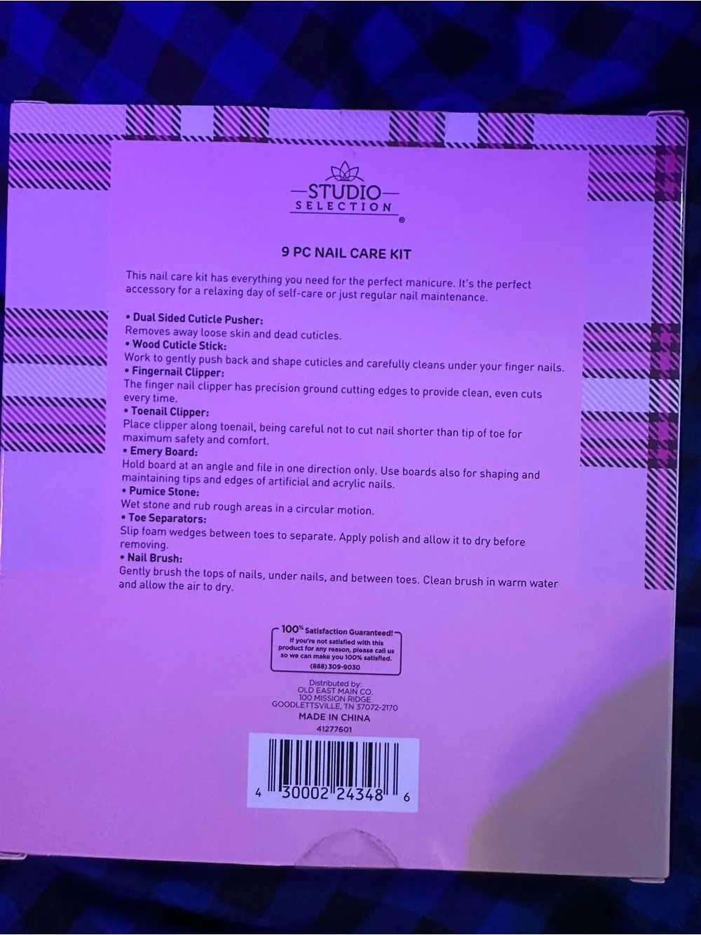 9-Piece Pink Nail Care Kit